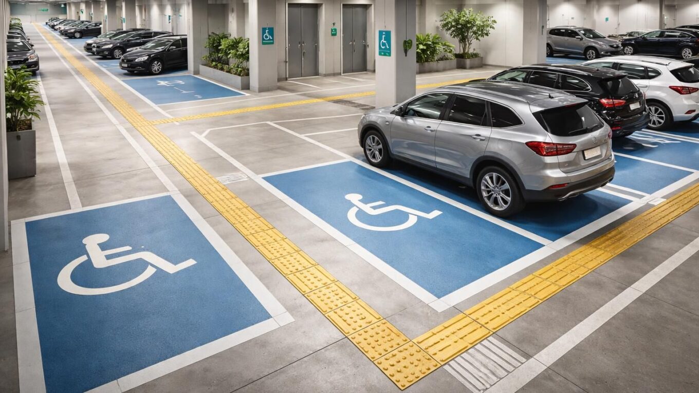 découvrez comment les bandes de guidage pmr pour parking optimisent l'espace, améliorent l'accessibilité et garantissent la sécurité des personnes à mobilité réduite.