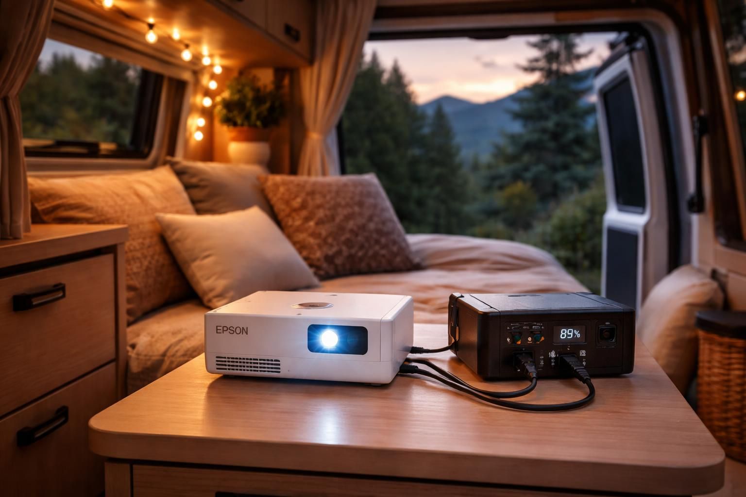 découvrez comment alimenter un mini vidéoprojecteur epson en van avec une alimentation 12v, pour profiter de vos projections où que vous soyez.