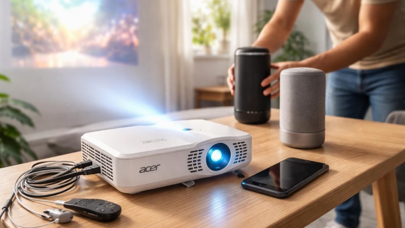 découvrez nos conseils pour choisir des enceintes nomades compatibles avec votre mini vidéoprojecteur acer afin d'améliorer la qualité sonore lors de vos projections.