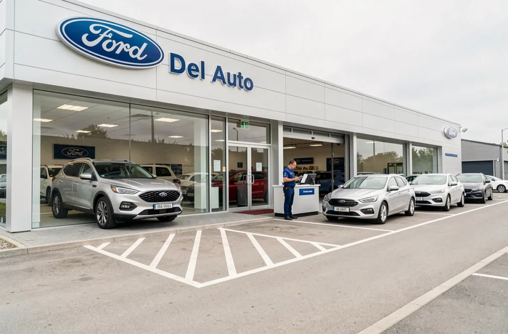 Concession Ford Del Auto à Gonesse avec zone de service dans le Val-d'Oise